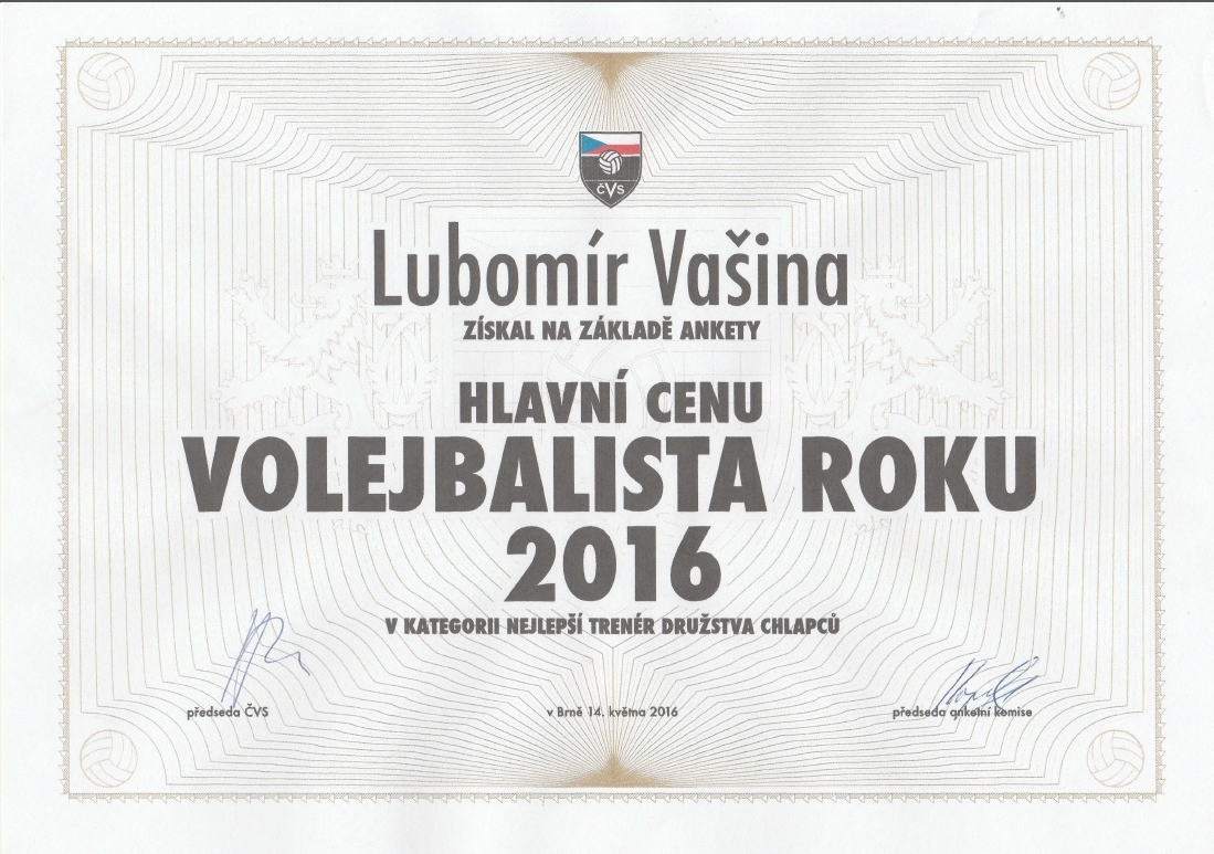 volejbalista roku 2016